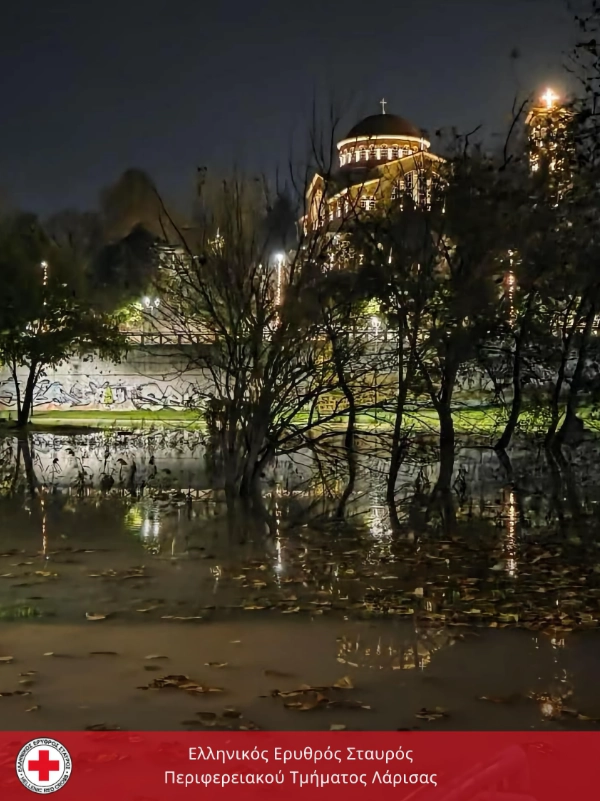 Λάρισα: Σε αυξημένη επιφυλακή οι αρχές – Σε ετοιμότητα ο Ελληνικός Ερυθρός Σταυρός μετά τα έντονα καιρικά φαινόμενα