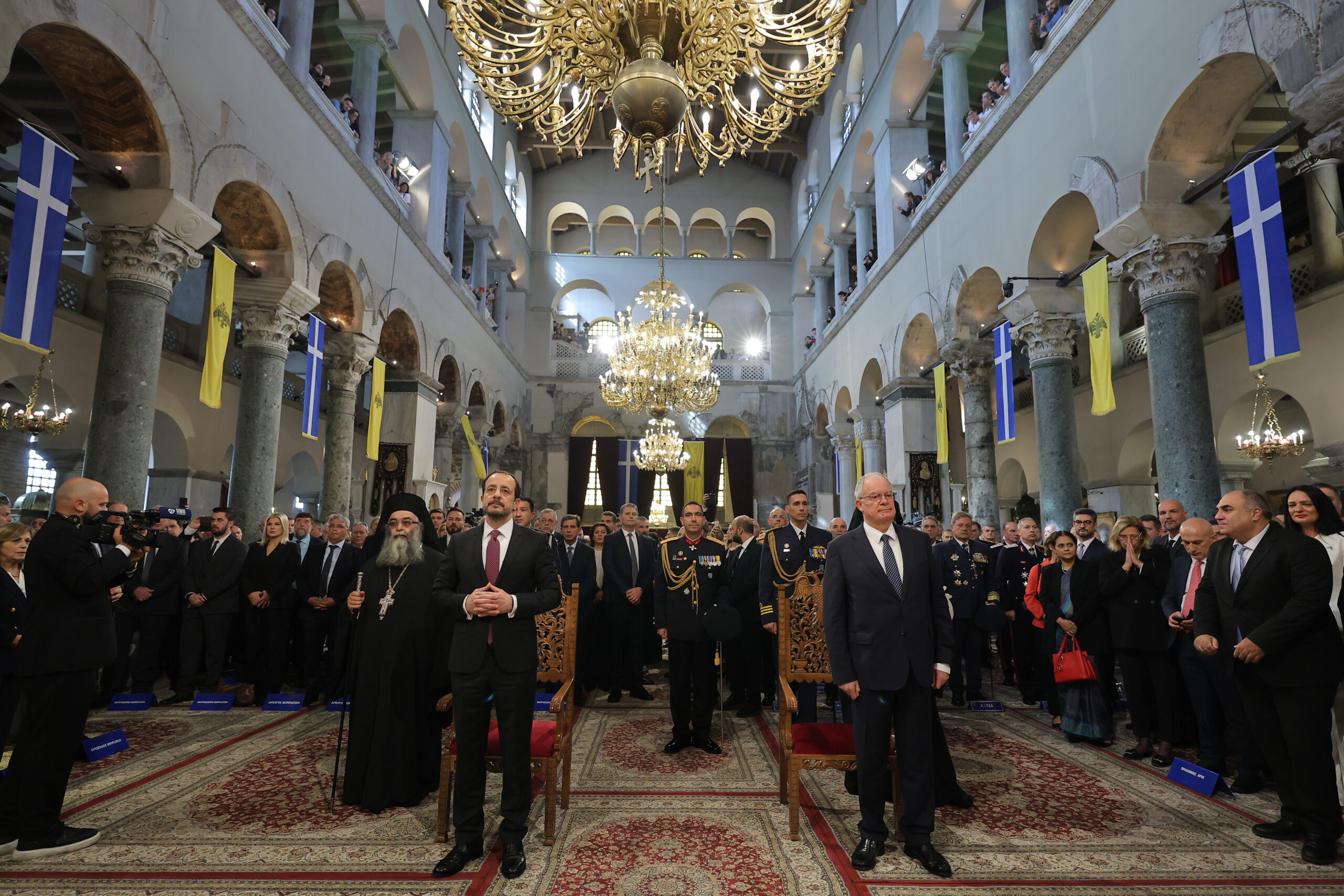 Με λαμπρότητα η επίσημη δοξολογία για τον εορτασμό του Πολιούχου Αγίου Δημητρίου και της 113ης επετείου από την απελευθέρωση της Θεσσαλονίκης