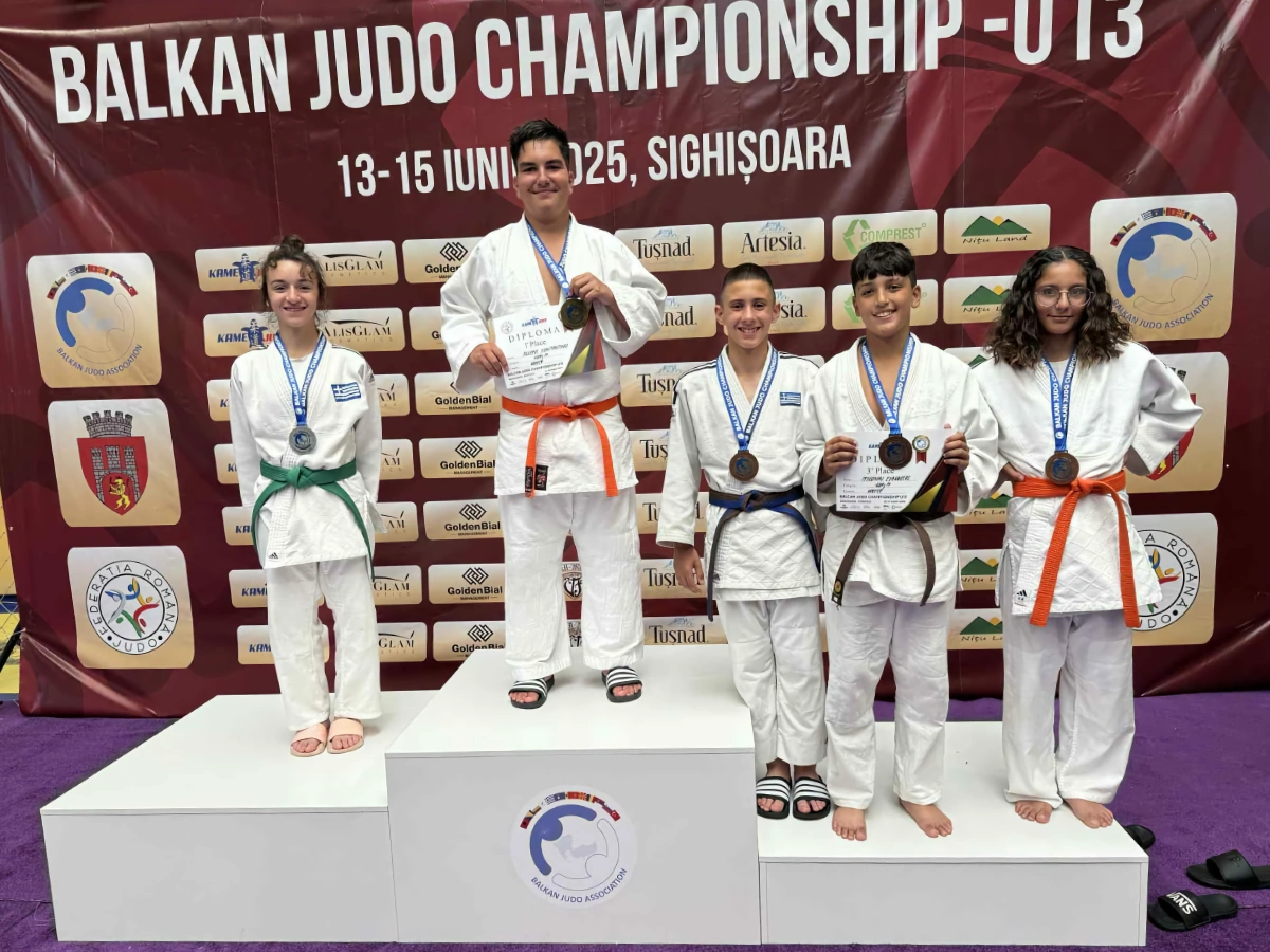 Χρυσό μετάλλιο για τον Κωνσταντίνο Φιλιπή στο Βαλκανικό Πρωτάθλημα Τζούντο U13 – Περήφανη η Ελλάδα!